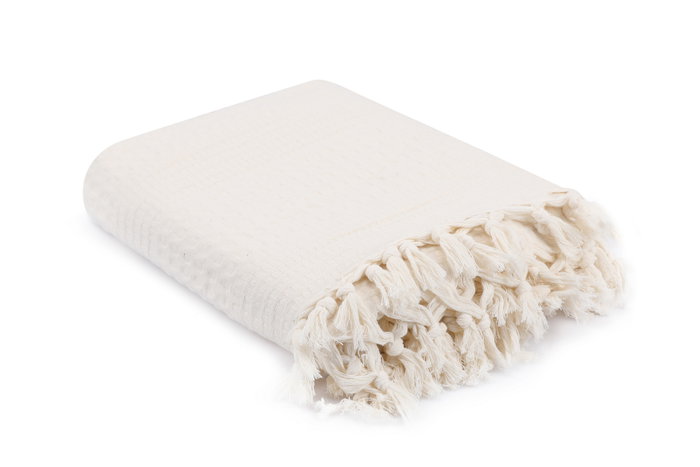 L'essentiel linge de maison Sábana doble de piqué Crema